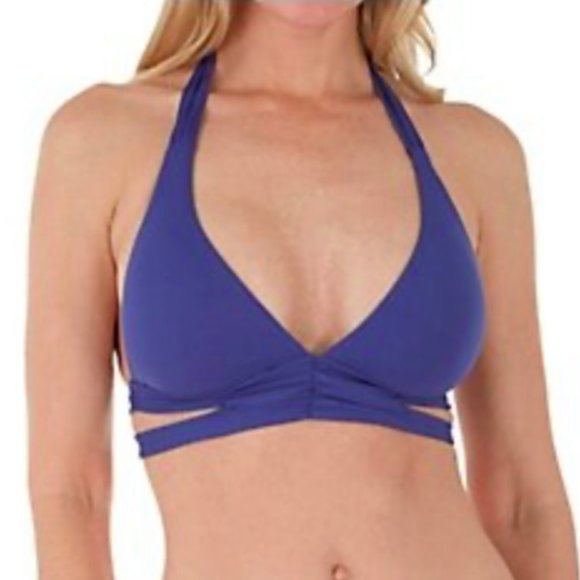 Becca Color Code Split Band Halter Swim Top - Picture 3 of 6